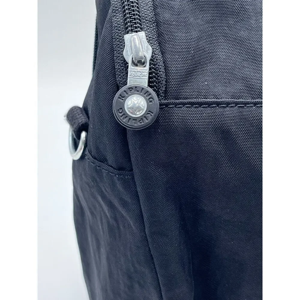 Kipling Kichirou Black Zippered Insulated Padded‎ Lunch Bag 6L Monkey